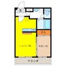 エルフローラ南俣 1LDKの間取り