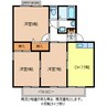 グランドール高田Ｂ棟 3DKの間取り