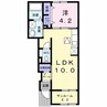 ジュピター 1LDKの間取り