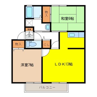 間取図 サンビレッジ稲葉Ｃ棟