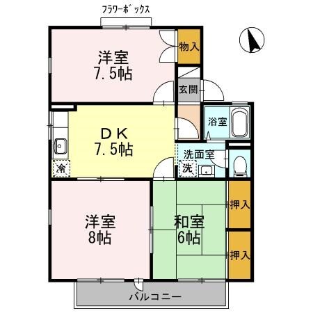 間取り図 ライブタウン風間B
