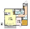 エイト　クラウド 1LDKの間取り