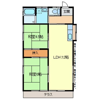 間取図 小林貸家5号