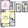 グランデ横山 1LDKの間取り