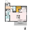 グランスクエアI番館 1Rの間取り