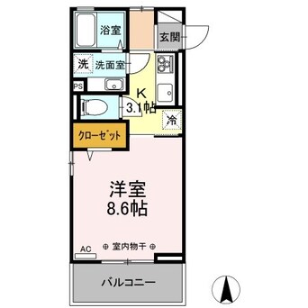 間取図 プレジール高田