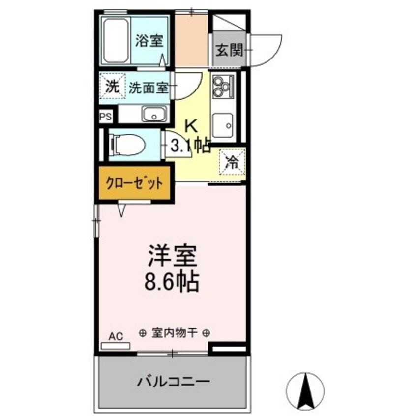 間取図 プレジール高田