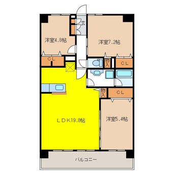 間取図 アヴァンセ東口