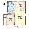 ディアスいすよＤ 2LDKの間取り