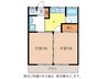 ハイツ小島 2DKの間取り
