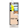 アブリール三輪田町 1Kの間取り