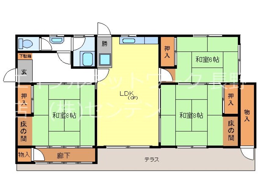 間取図 滝沢貸家