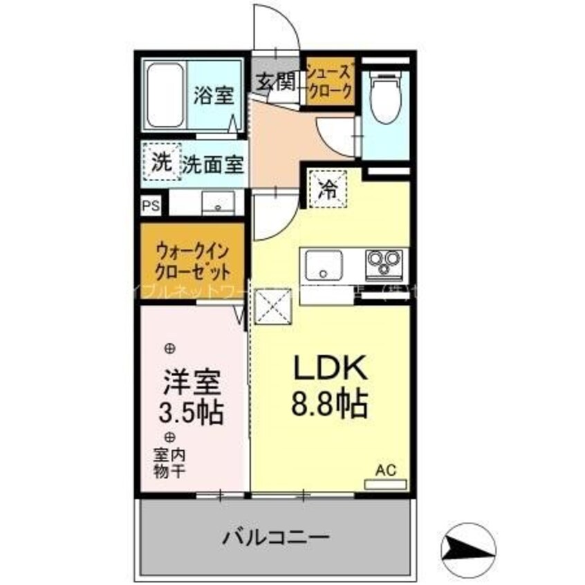 間取図 サンセール若里