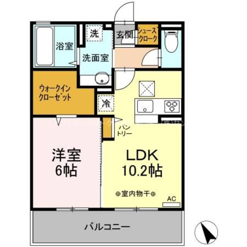 間取図 シャルマン栗田