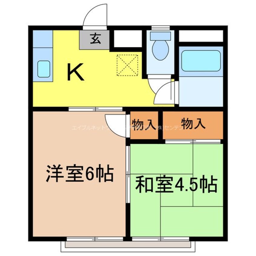 間取図 信越本線/長野駅 徒歩16分 3階 築40年
