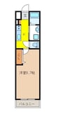 長野電鉄長野線/善光寺下駅 徒歩14分 2階 築4年 1Kの間取り
