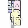 コンフォルト城山 1LDKの間取り