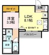 コラージュくりた 1LDKの間取り