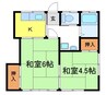 光花荘II 2Kの間取り
