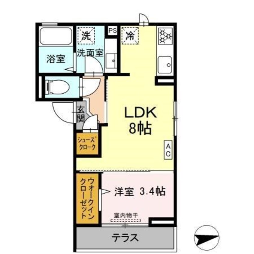 間取図 Chambre OSAKAYA