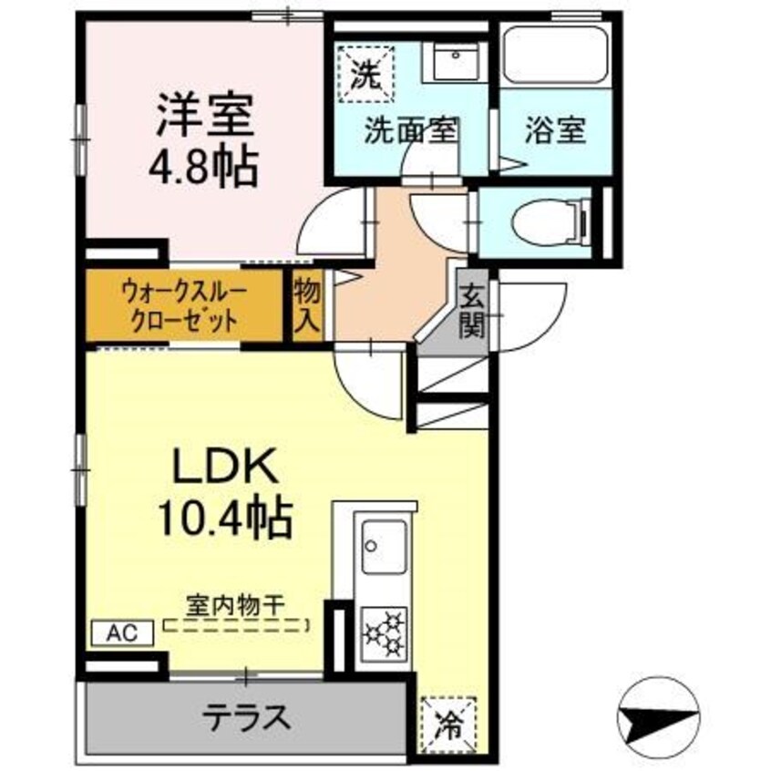 間取図 Chambre OSAKAYA