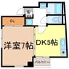 ロンドン東口ビル 1DKの間取り