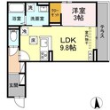 プランタン若里Vの間取図