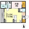 信越本線/長野駅 徒歩21分 3階 1年未満 1LDKの間取り