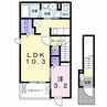 スミレコート 1LDKの間取り