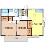 稲葉戸建Ｄ棟 2LDKの間取り