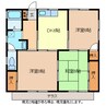 千野戸建B 3DKの間取り