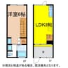 Douce　信濃町I 1LDKの間取り