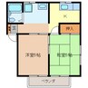 コーポ榛 2Kの間取り