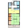ハウス深山 1Kの間取り