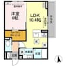 トリシア東口 1LDKの間取り
