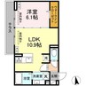 トリシア東口 1LDKの間取り