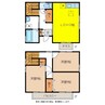 1-2階 築23年 3LDKの間取り