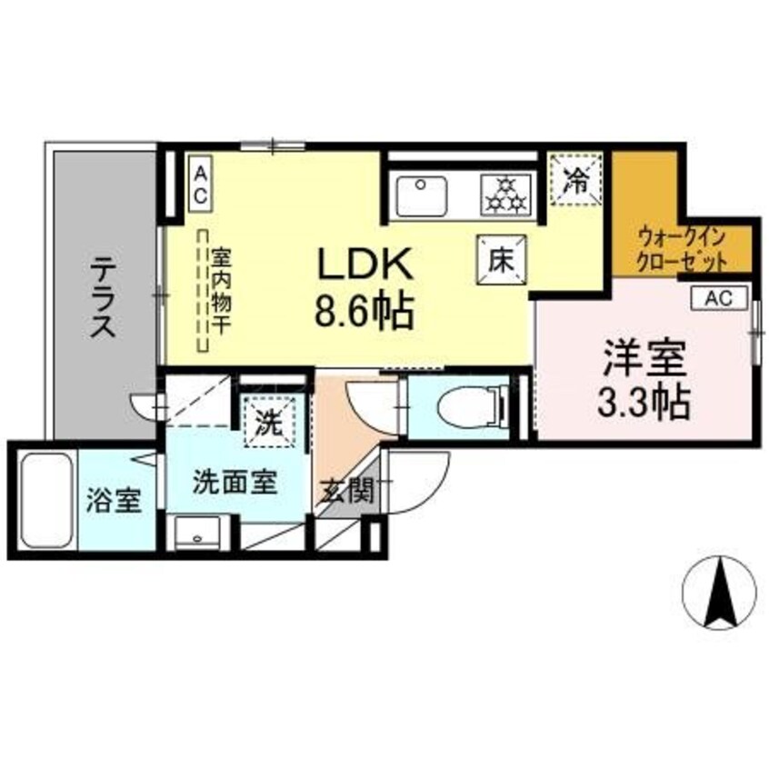 間取図 パークサウス栗田