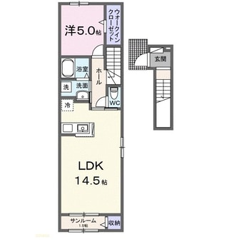 間取図 メゾンラテ稲葉