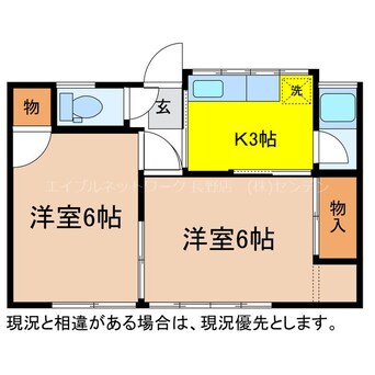 間取図 西福荘　南