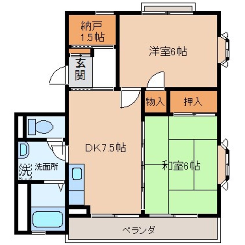 間取図 エバーグリーン