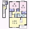 レジーナC 2LDKの間取り
