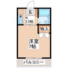 清水マンション 1Kの間取り