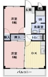Surplusアルフ 2DKの間取り