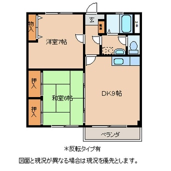 間取図 レジデンス宮川弐号館