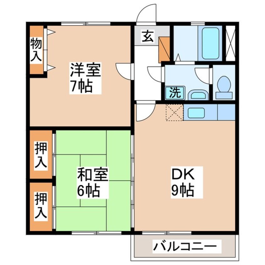 間取図 レジデンス宮川弐号館