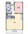 LimpiaルレーヴＮ 1LDKの間取り