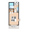 ガーデンハイツヤザキ 1Kの間取り