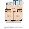 Mコーポ 2DKの間取り