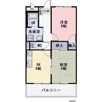 間取図 サンライズハラタC